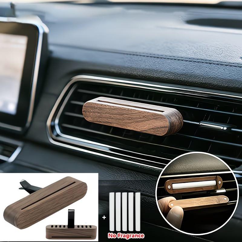 Home Fragrance Long Lasting - 4/5PCS Wood Car Air Vent Diffuser
