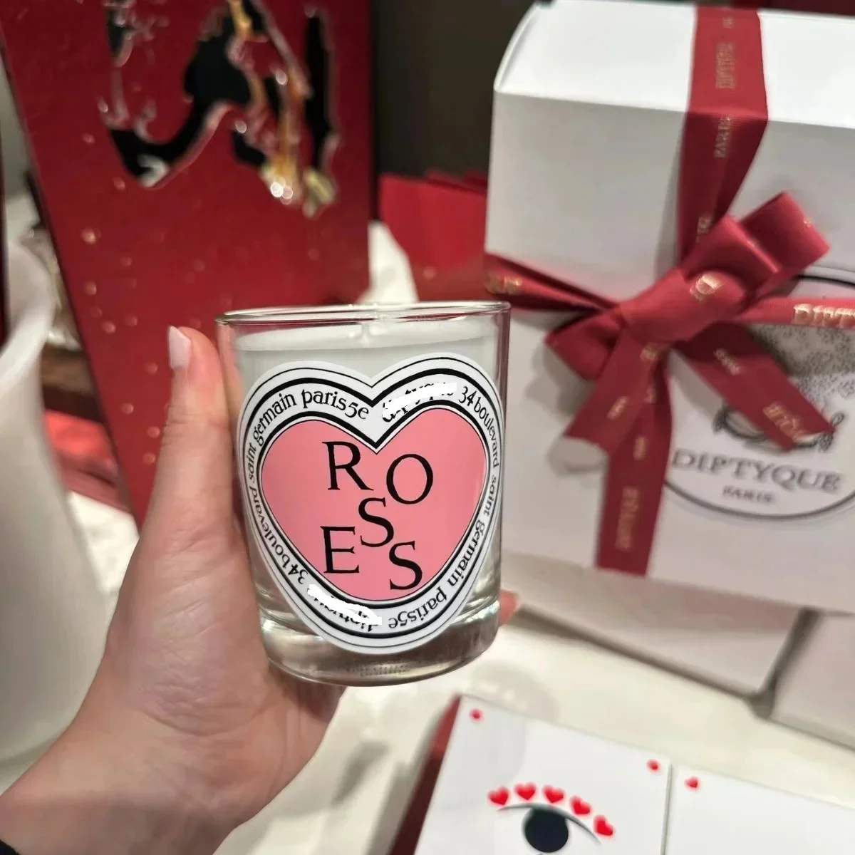 Home Fragrance Scented Candle - Romantic Limited Diptyques Candles Sakura Scented