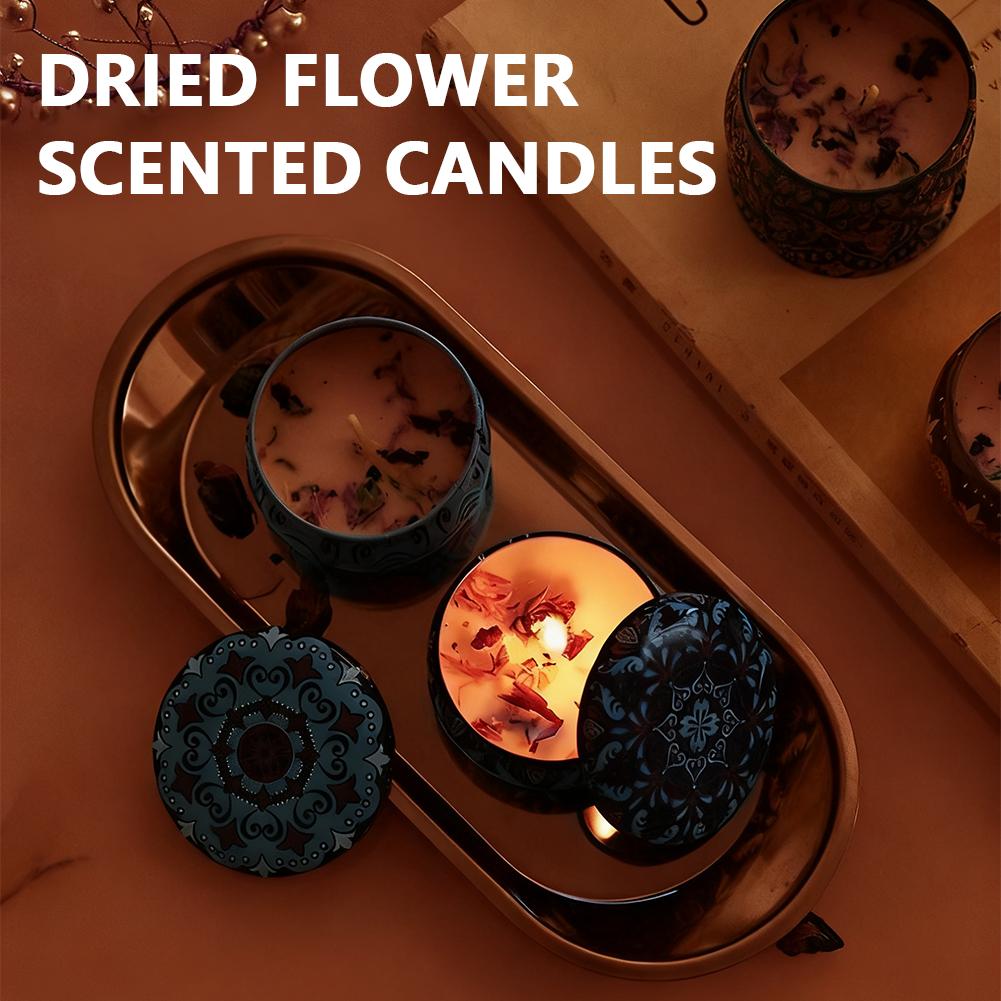 Aromatherapy Candles Flower Fr - Home Fragrance Scented Candle ulasan dan harga