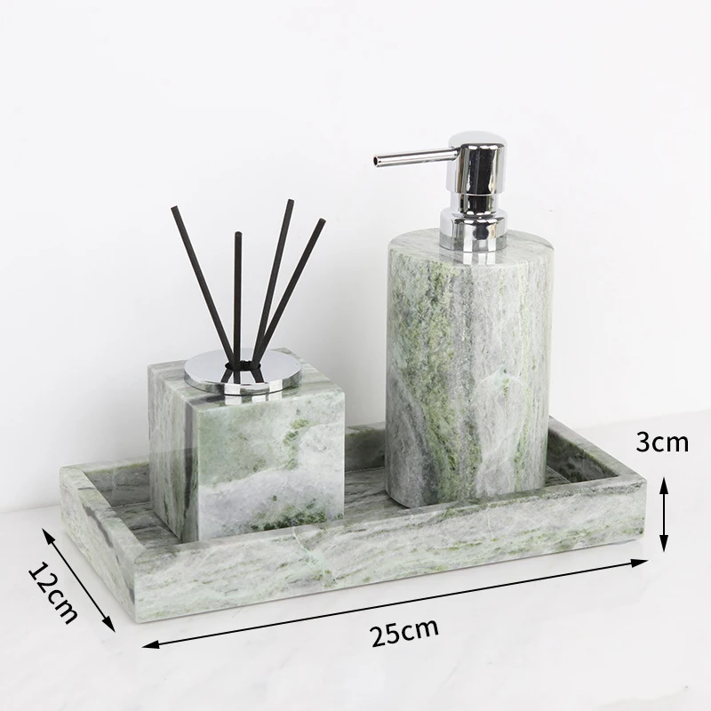 Emerald Green Natural Marble B - Reed Diffuser Set ulasan dan harga