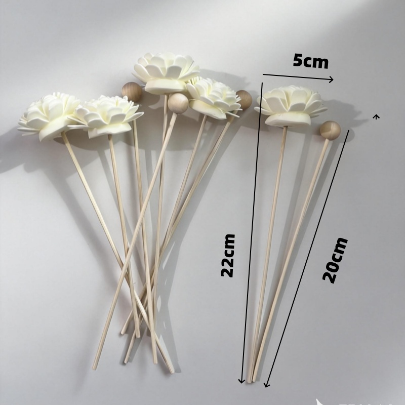 10PCS Artificial Flower Rattan - Reed Diffuser Set ulasan dan harga