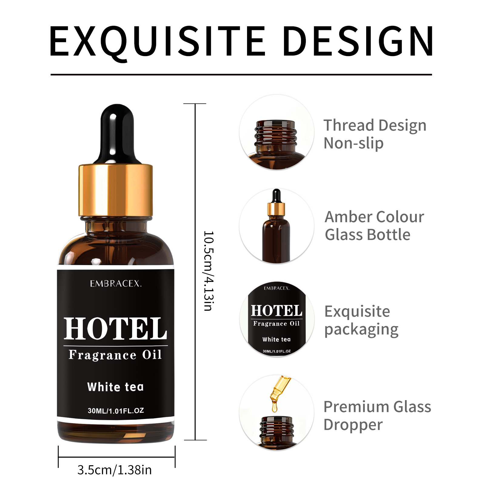 30ml Hotel White Tea Fragrance - Reed Diffuser Set ulasan dan harga