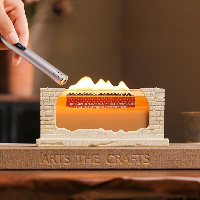 Long Lasting Fireplace‑Shaped  - Home Fragrance Scented Candle ulasan dan harga