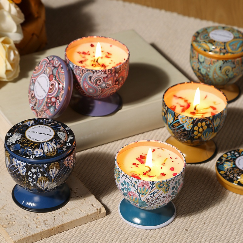 Goblet-shaped Soy Wax Bohemian - Home Fragrance Scented Candle ulasan dan harga