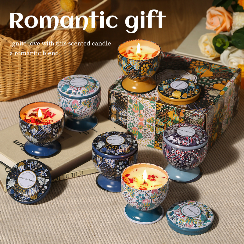 Goblet-shaped Soy Wax Bohemian - Home Fragrance Scented Candle ulasan dan harga