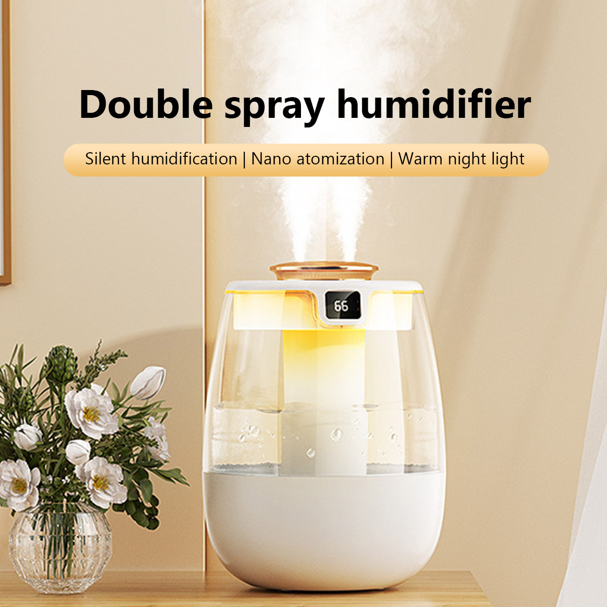1.3L Air Humidifier Double Spr - Home Fragrance Device ulasan dan harga
