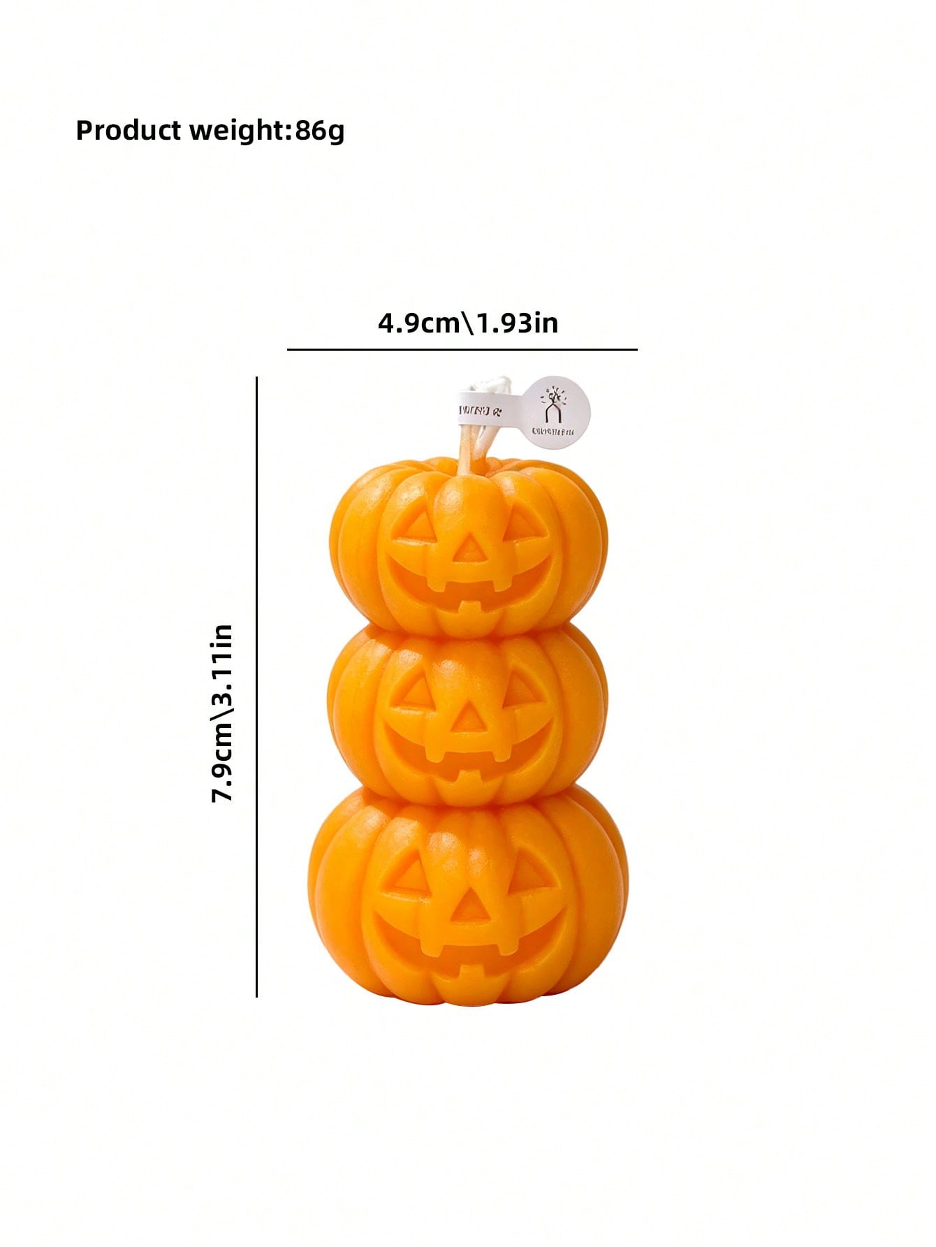 1pc Halloween 3-Layer Pumpkin  - Home Fragrance Scented Candle ulasan dan harga