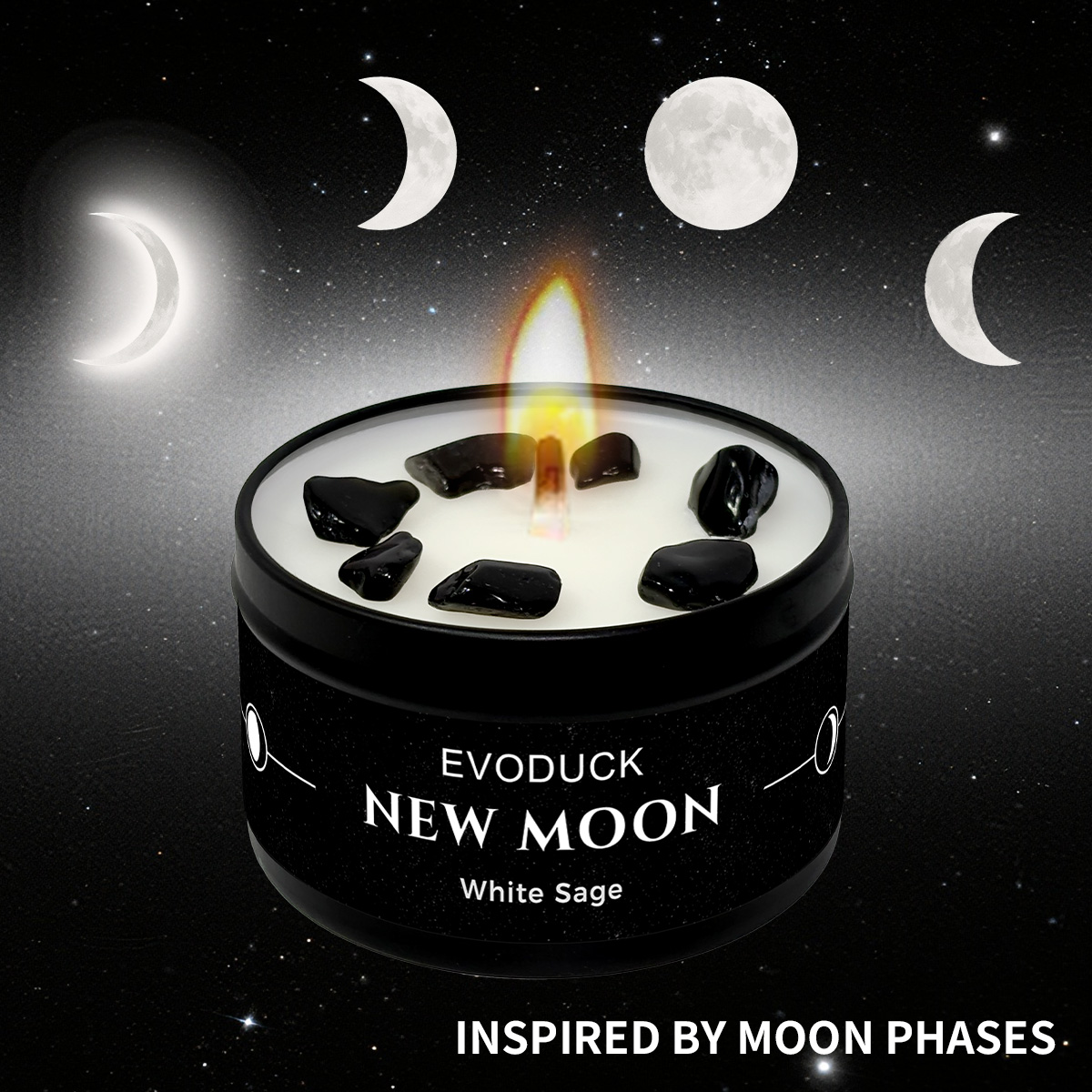 4PCS Moon Phase Crystal Scente - Home Fragrance Gift Set Rituals ulasan dan harga